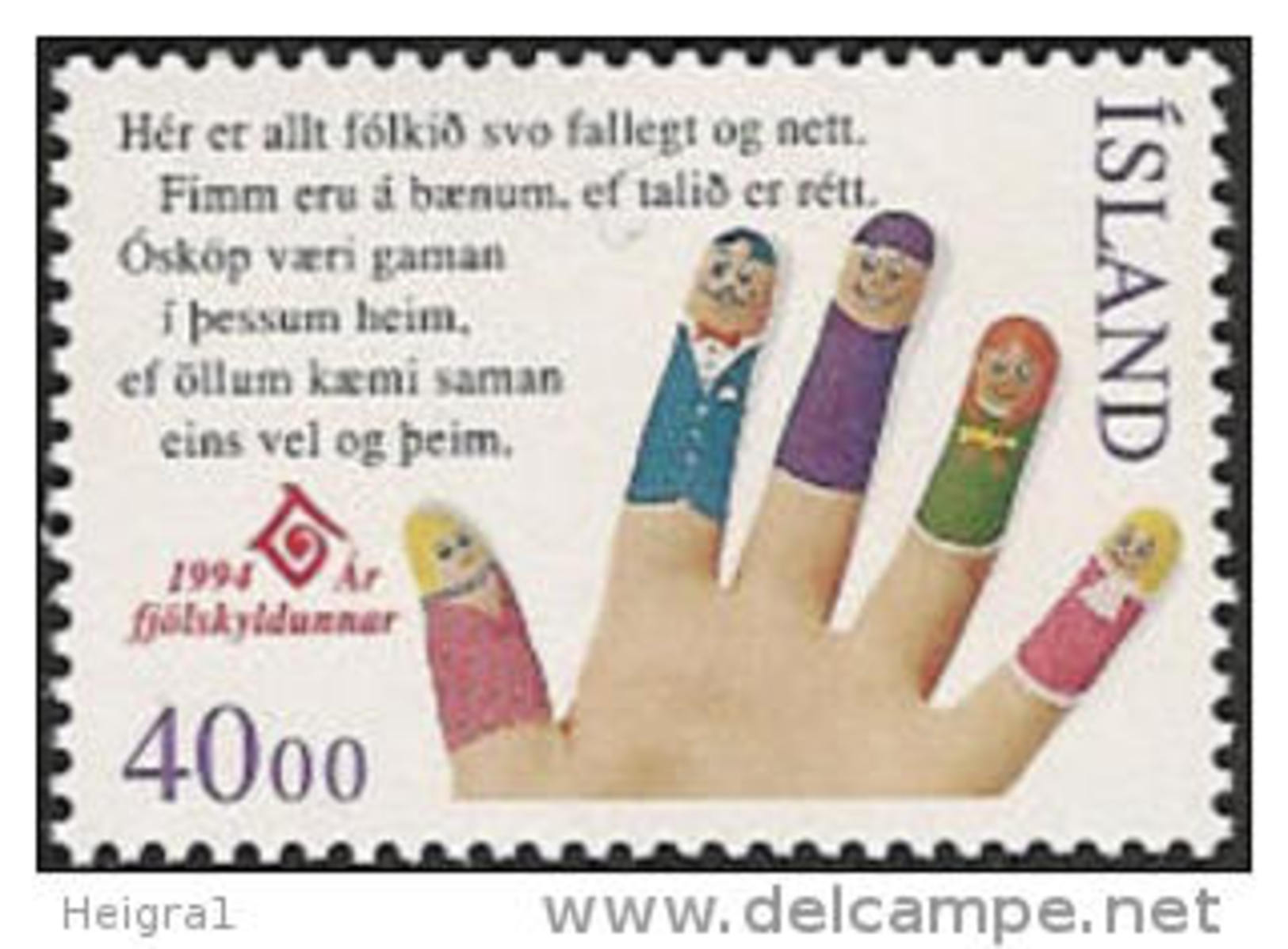 Iceland 1994 MNH/**/postfris/postfrisch Michelnr. 797 - Unused Stamps