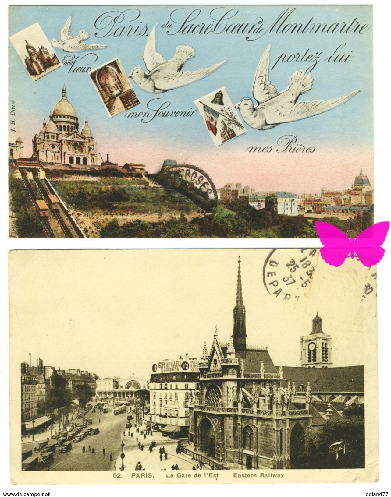 PARIS - LOT de 39 Cartes