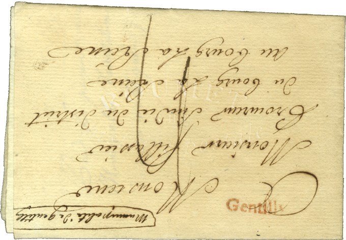 Gentilly (R) (24 Mm) Sur Lettre Avec Texte Partiel Daté Du Grand Gentilly. 1791. - TB / SUP. - R. - Other & Unclassified