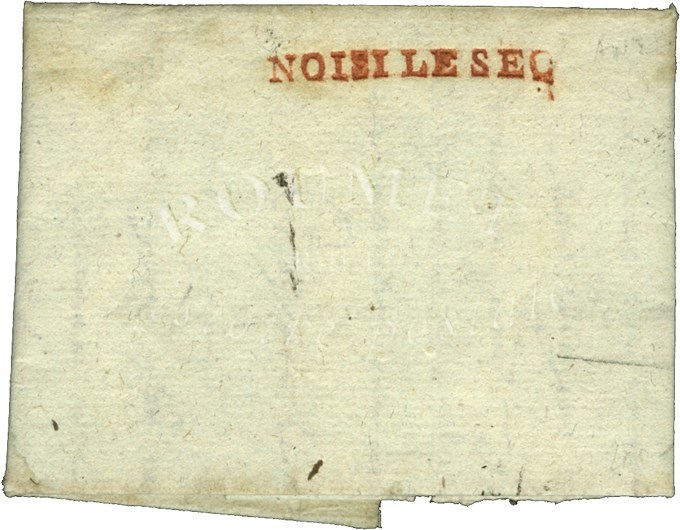 NOISI LE SEC (R) Sur Lettre Avec Texte Daté De Noisy Le Sec. 1794. - SUP. - R. - Other & Unclassified