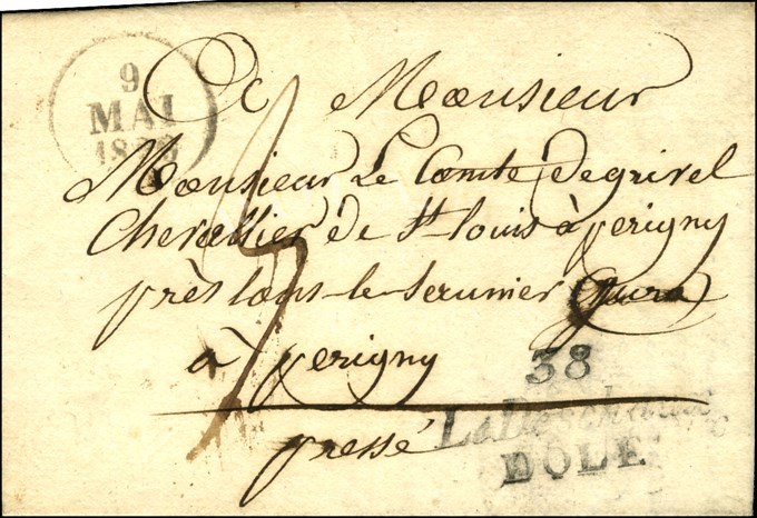 Cursive 38 / Le Deschaux / DOLE. 1829. - TB. - R. - Other & Unclassified