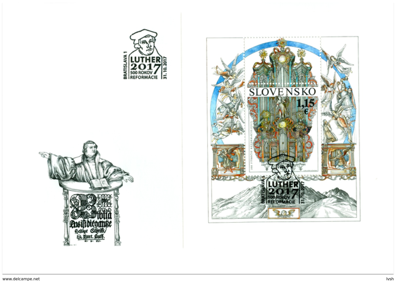 Slovakia.2017.Martin Luther.The 500th Anniversary Of The Reformation.Special Cover . - Enveloppes