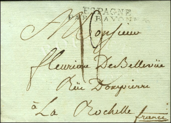 Lettre Avec Texte Daté '' Port Napoléon Le 20 Septembre 1807 '' (nom Révolutionnaire De Port-Louis) Pour La Rochelle, MP - Maritime Post