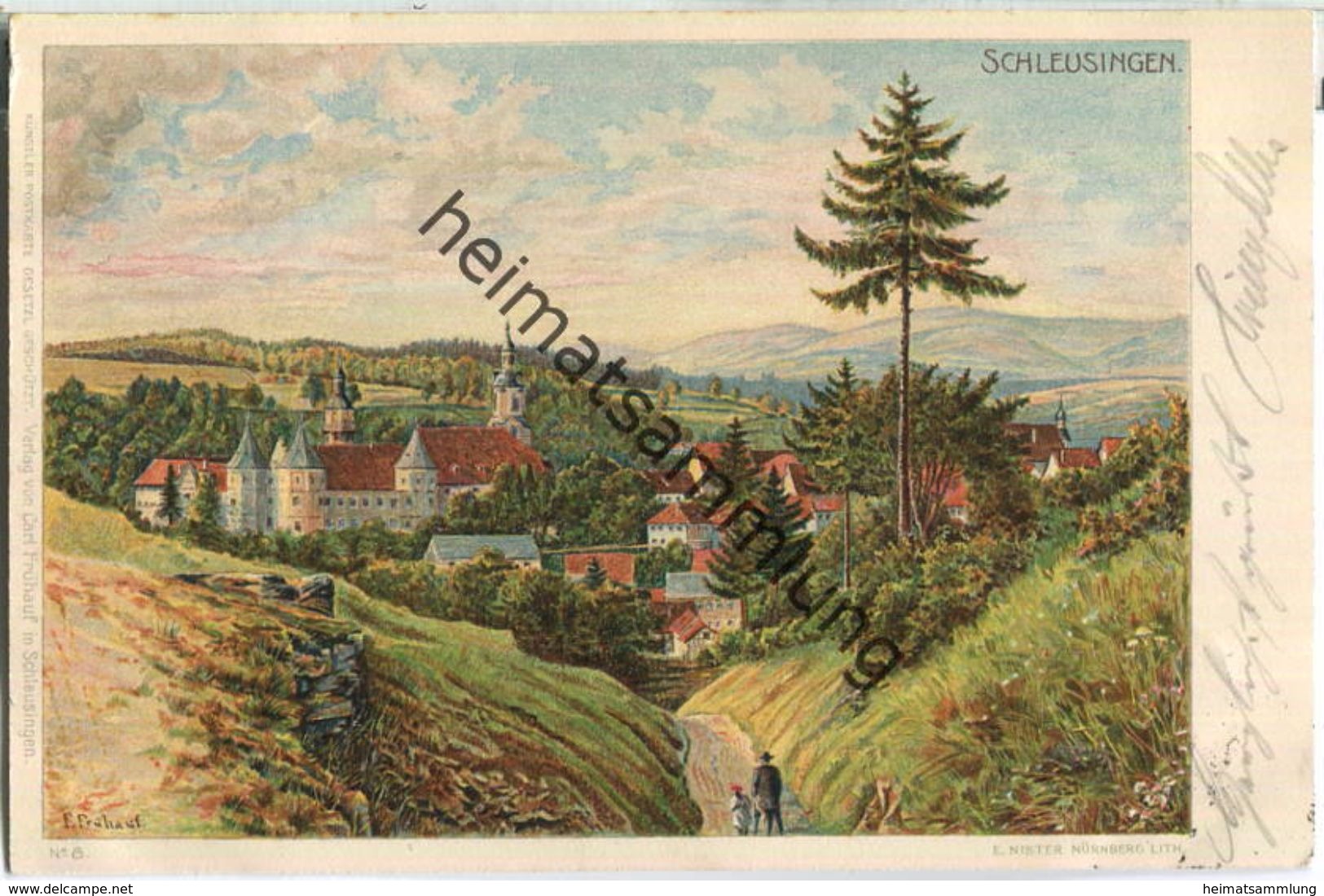 Schleusingen - Künstler-Ansichtskarte E. Frühauf - Schleusingen