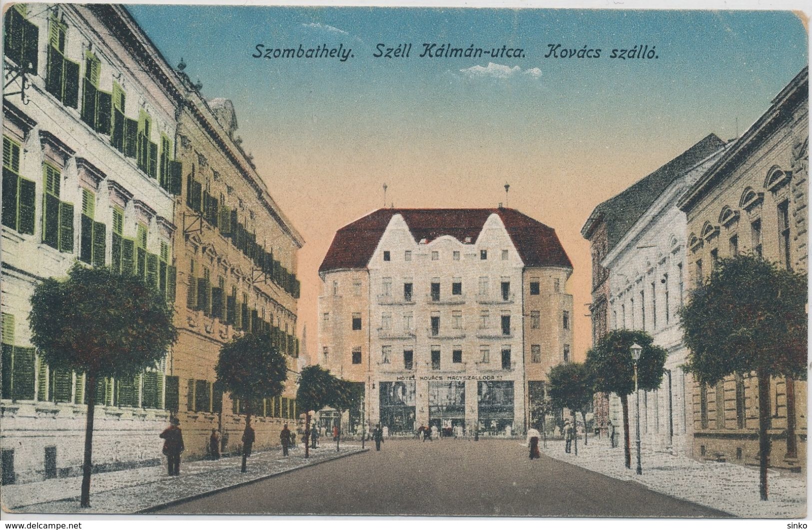 Szombathely. Szell Kalman Street. Kovacs Hotel - Hungary