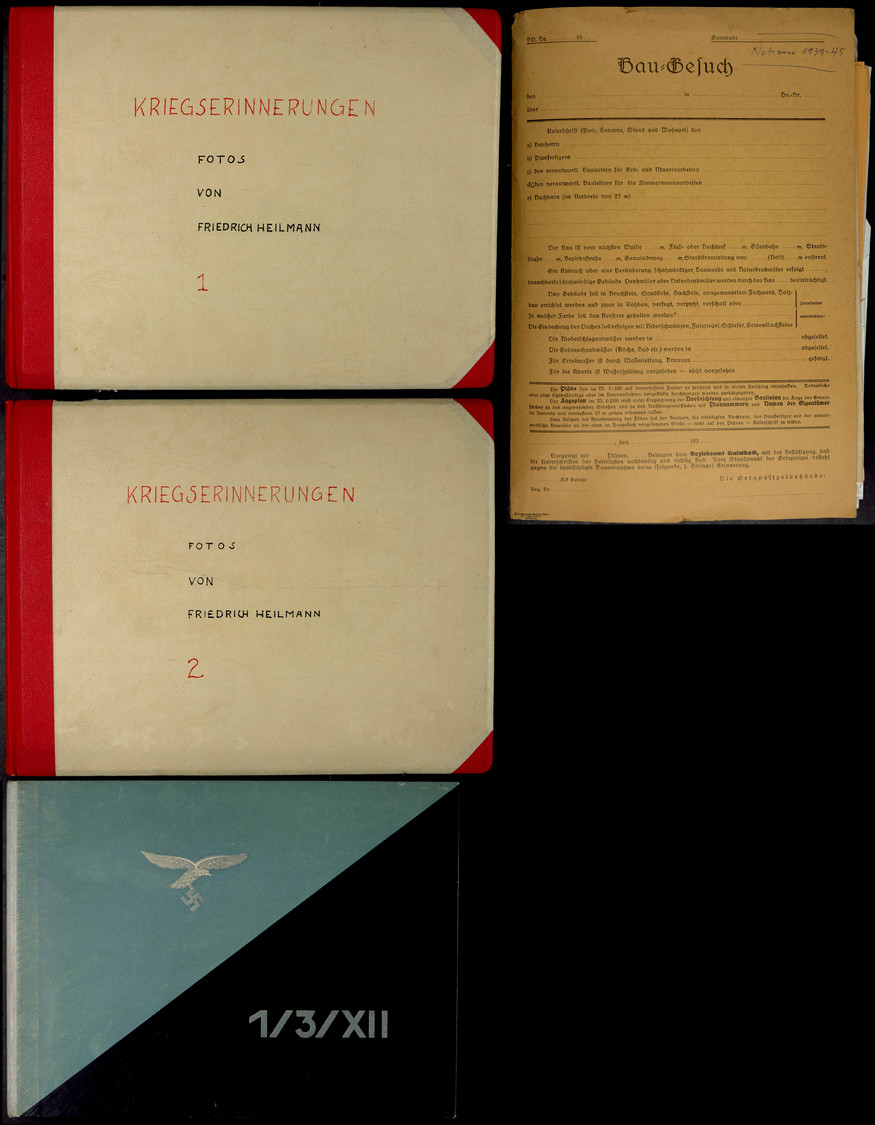 2059 Fotonachlass In 2 Alben Eines Angehörigen Der Luftwaffen Baukompanie 1/37XII, Insgesamt über 1700 Fotos (Album 1 üb - Documents