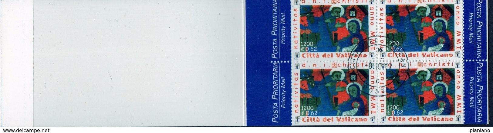 PIA . VAT - 2001 : Natale : Carnet - Booklet - (SAS L  8) - Oblitérés