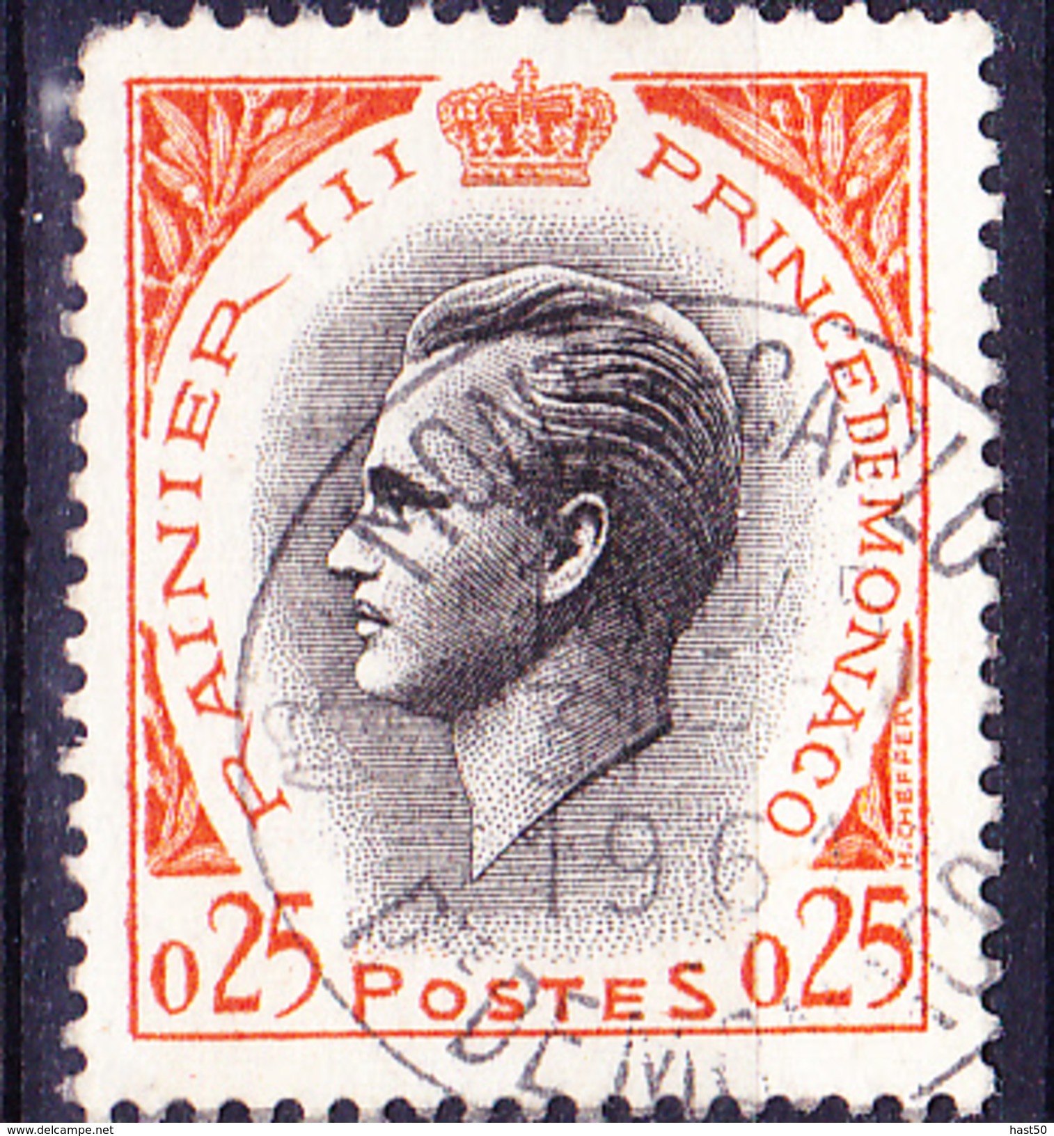 Monaco - Fürst Rainier III.  (MiNr: 657) 1960 - Gest Used Obl - Oblitérés