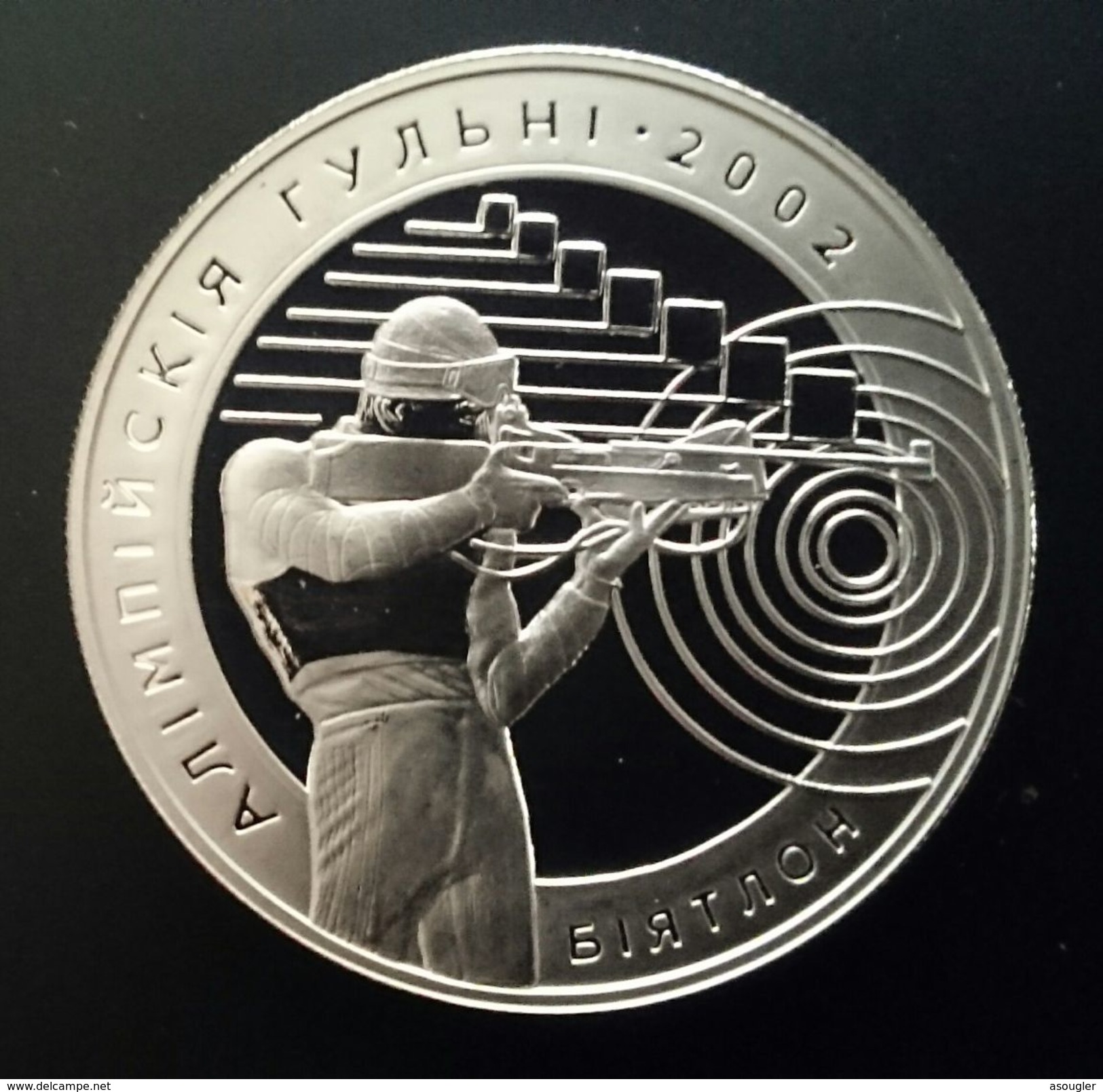 BELARUS 20 RUBLES 2001 SILVER PROOF "2002 Olympic Games" (free Shipping Via Registered Air Mail) - Belarús