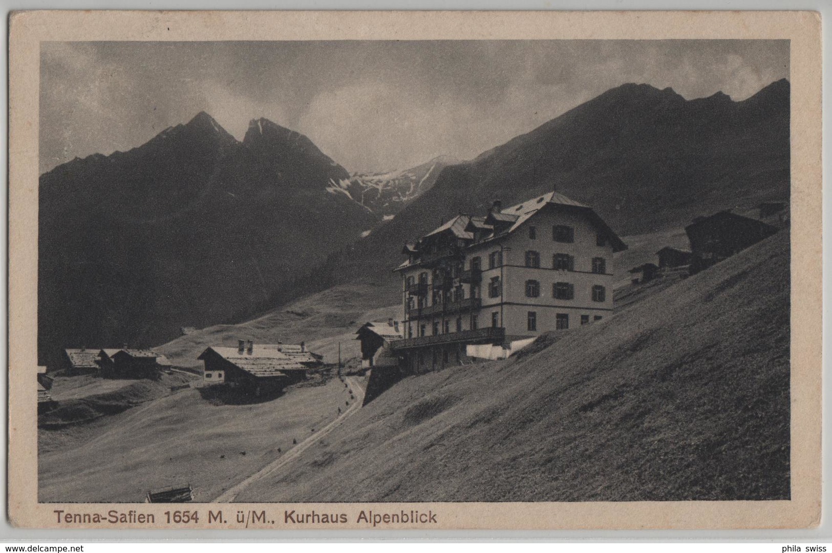 Tenna-Safien - Kurhaus Alpenblick - Photo: Chr. Meisser - Safien