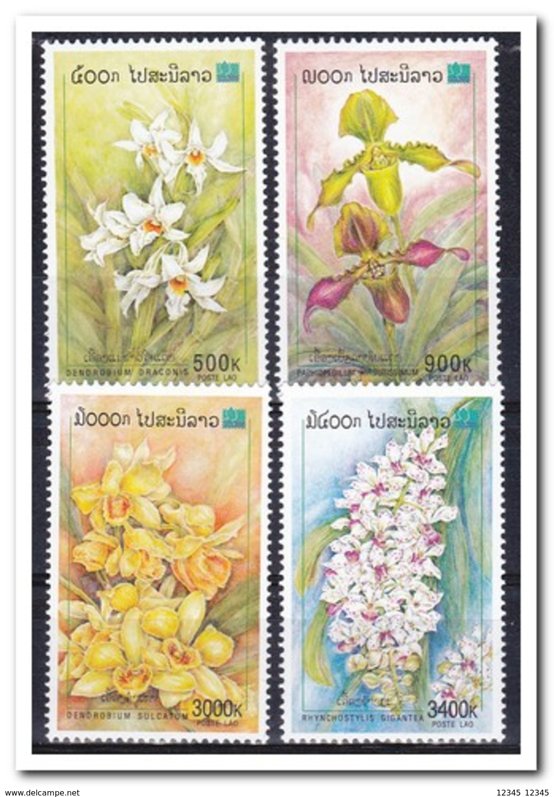 Laos 2000, Postfris MNH, Flowers, Orchids - Laos