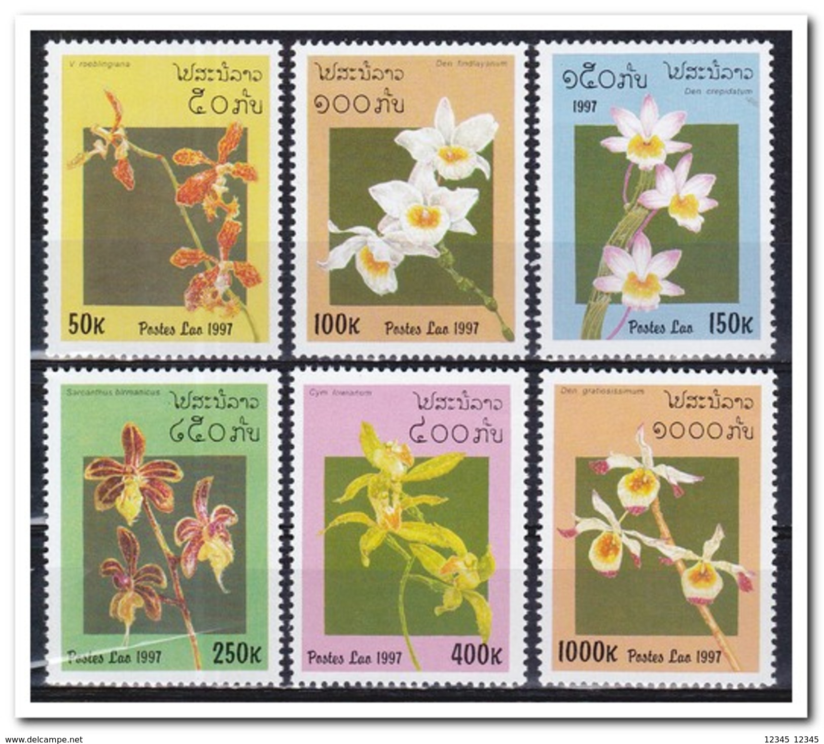 Laos 1997, Postfris MNH, Flowers, Orchids - Laos