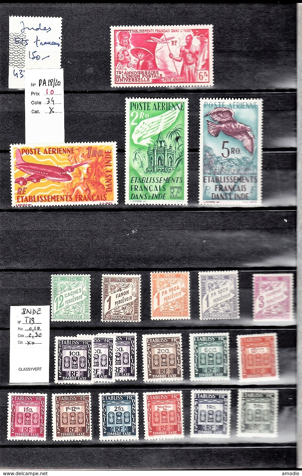 Ets Français En Inde, Petite Collection TP N** 4 Scan.s - Unused Stamps