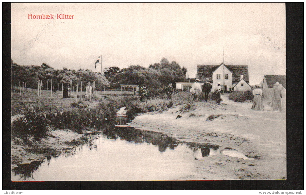 DD2364  DENMARK  HORNBAEK KLITTER VINTAFE VIEW  POSTCARD - Denemarken