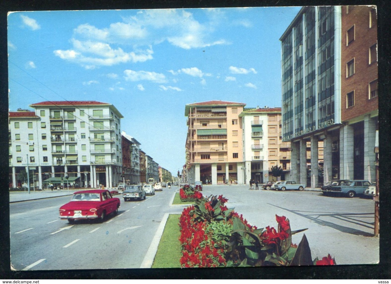 Cuneo -  Corso Nizza - Auto - Posted With Slogan - Cuneo