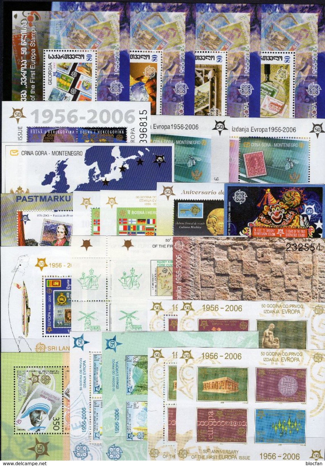 26 Blocks/KB Jubiläum 50 Jahre EUROPA 1956-2006 A/B ** 734€ Hojitas M/s Blocs S/s Topics Sheets/sheetlets Bf CEPT - Sammlungen