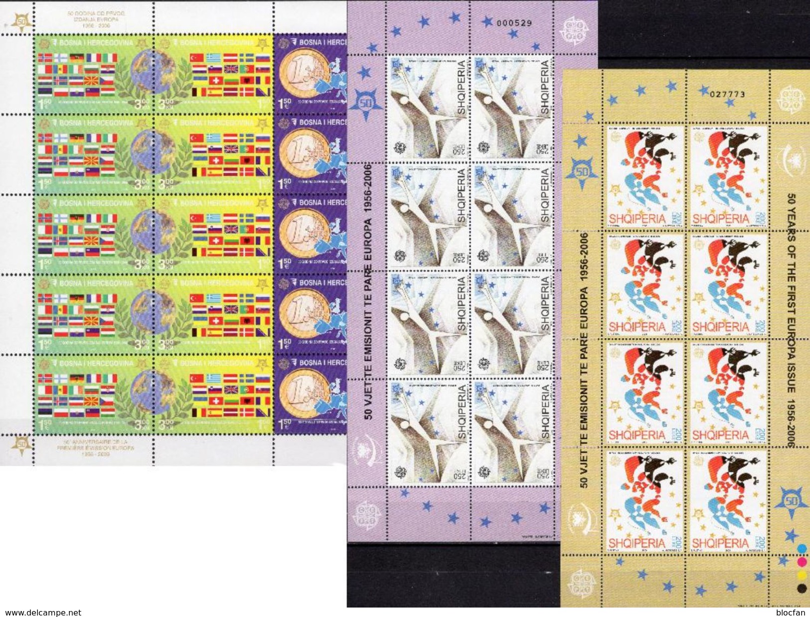 26 Blocks/KB Jubiläum 50 Jahre EUROPA 1956-2006 A/B ** 734€ Hojitas M/s Blocs S/s Topics Sheets/sheetlets Bf CEPT - Sammlungen