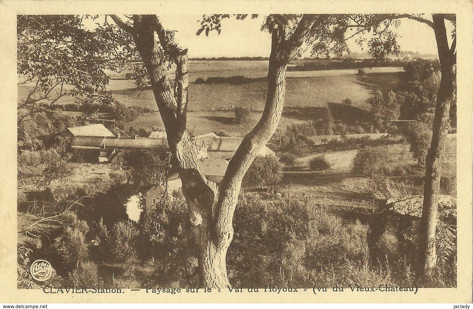 Clavier - Station -- Paysage Sur Le Val Du Hoyoux - (Vu Du Vieux Château).     (2 Scans) - Clavier