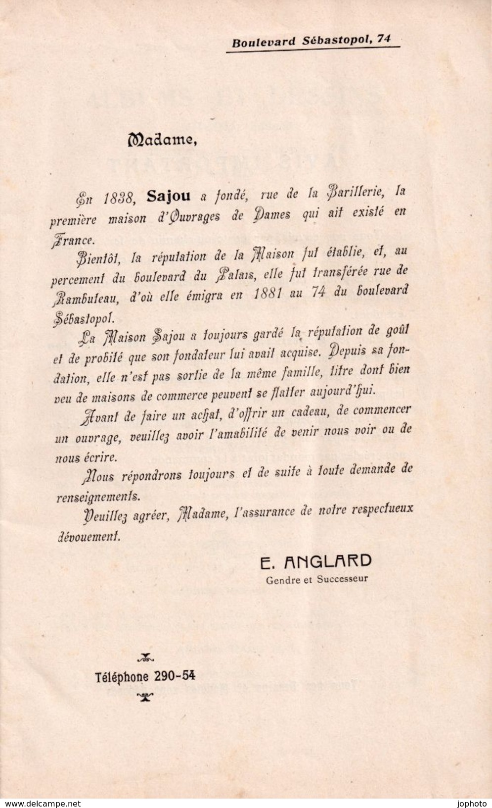 CATALOGUE  SAJOU - Ouvrages De Dames - Tapisserie - Broderies - Dessins - 32 Pages Illustrées - (21 Cm / 13 Cm) - Matériel Et Accessoires