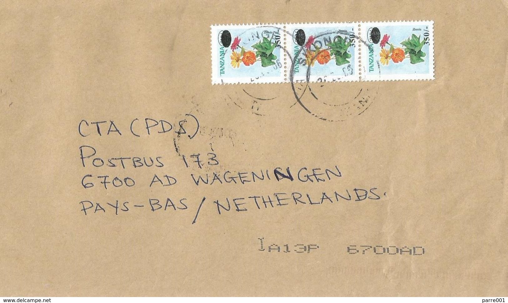 Tanzania 2005 Sikonge Flower Overprint 350/- On 210/- Michel 4216 Cover - Tanzania (1964-...)