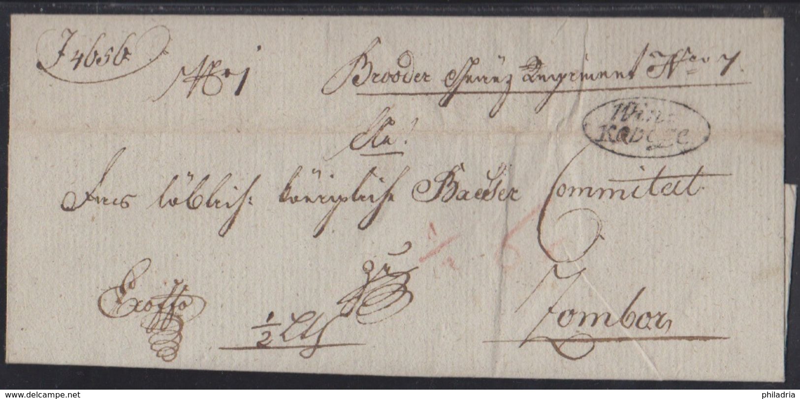 Winkovcze (Vinkovci), Wrapper Of An Ex-offo Letter, 1824 - Prephilately