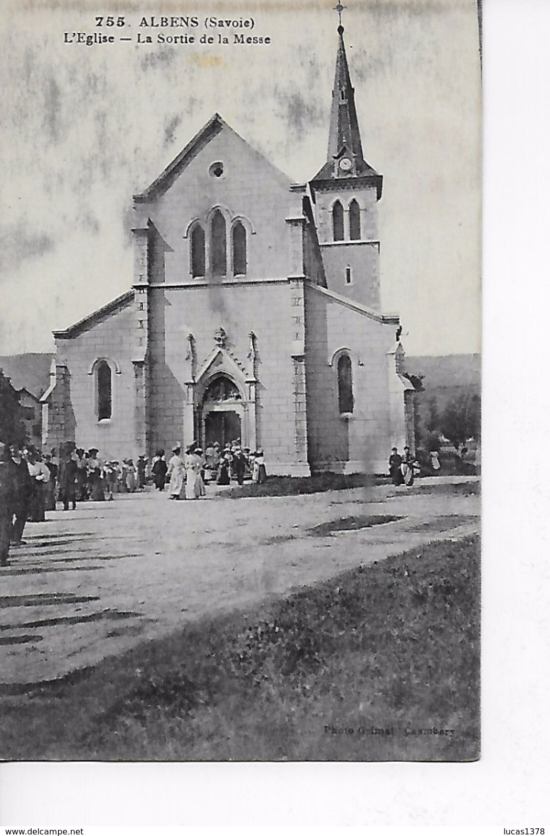 73 / ALBENS / L EGLISE / LA SORTIE DE MESSE - Albens