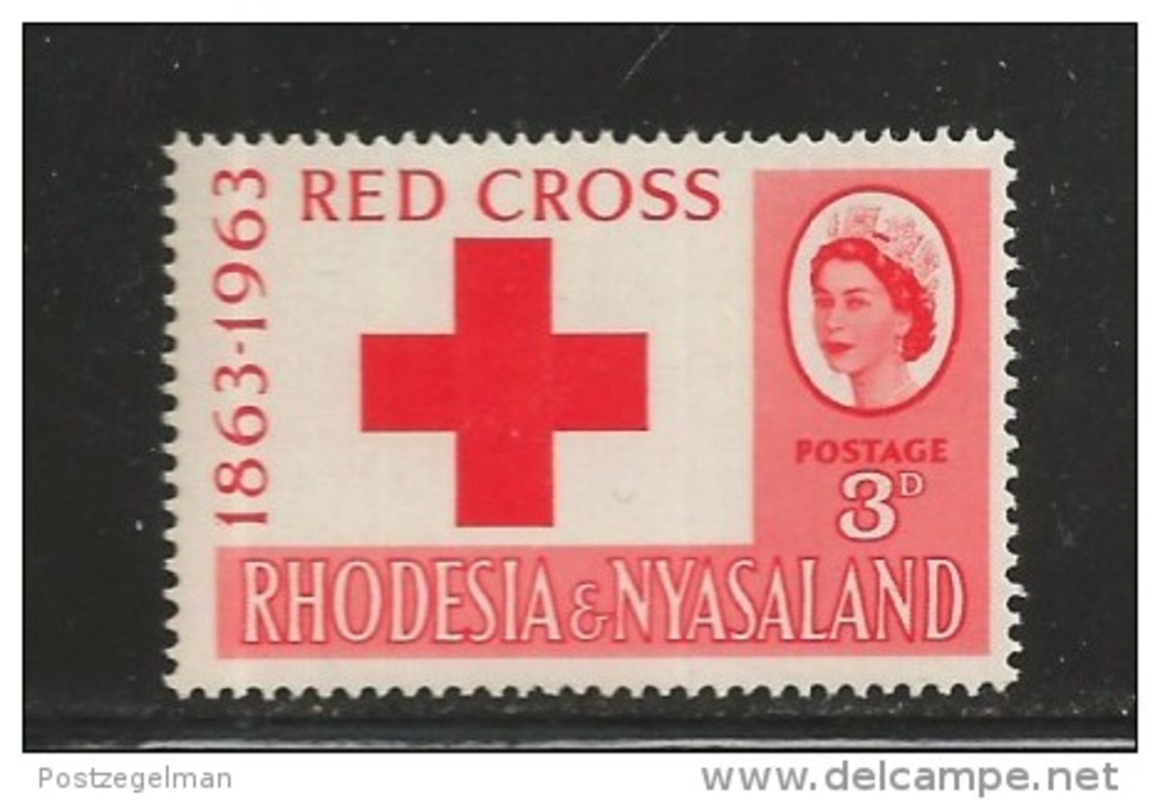 RHODESIA-NYASSALAND, 1963, Mint Never Hinged Stamp(s), Red Cross Mich 49, #nr. 453 - Rhodesia & Nyasaland (1954-1963)