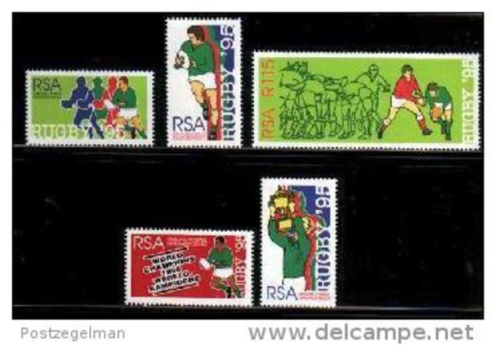 REPUBLIC OF SOUTH AFRICA, 1995, MNH Stamp(s) Rugby/champions,   Nr(s.) 956-958, 960-961 - Ongebruikt