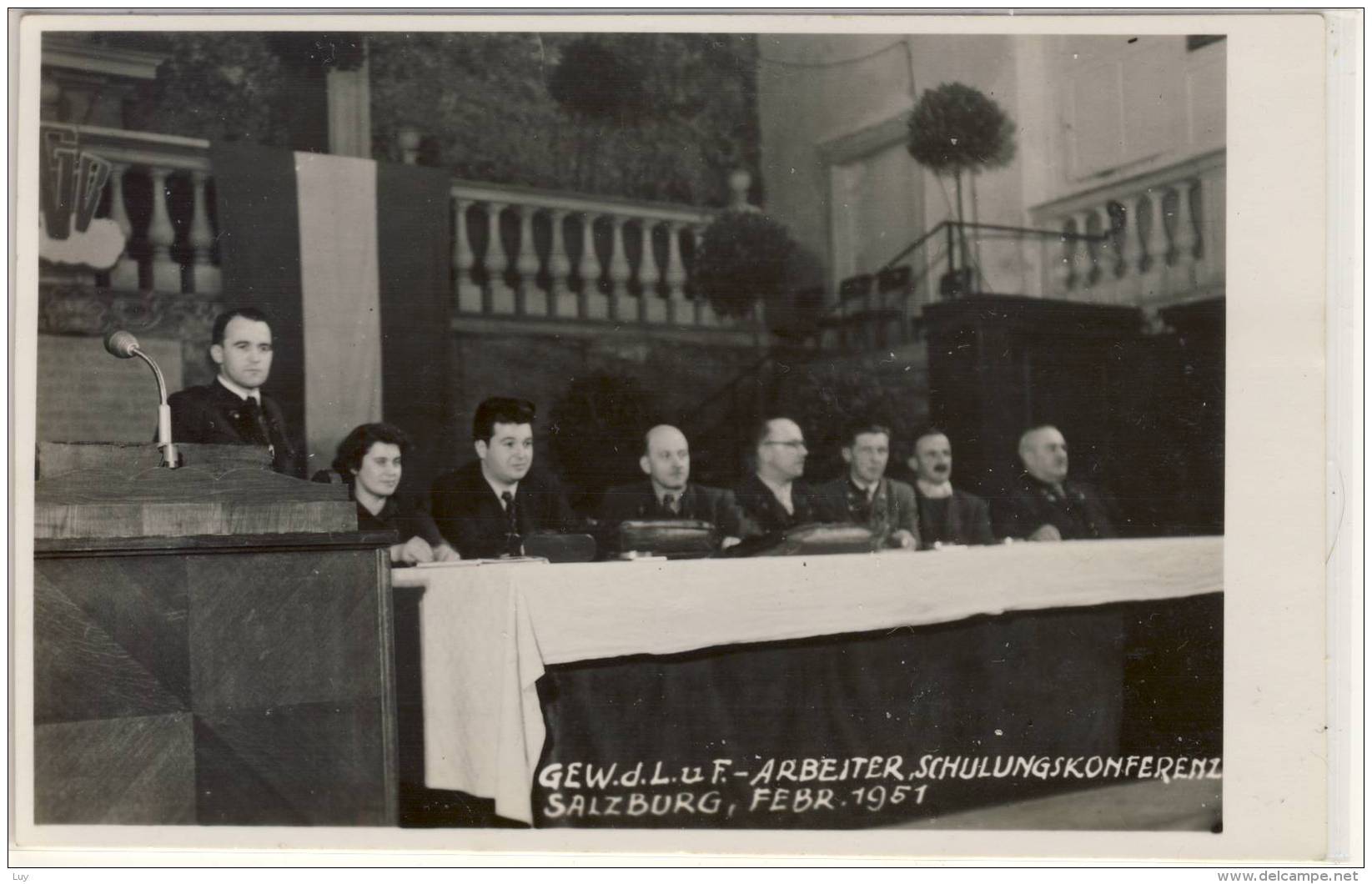 SALZBURG FEBRUAR 1951 GEWERKSCHAFT D.L.u.F. ARBEITERSCHULUNGSKONFERENZ - Labor Unions