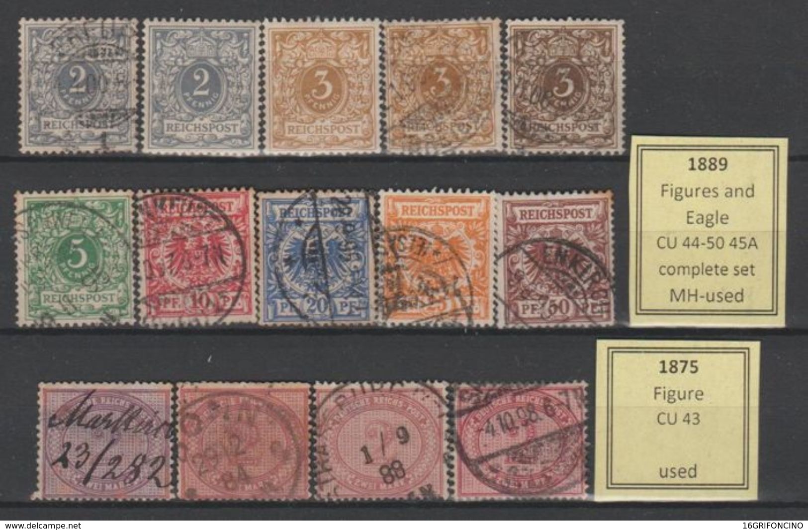 MANY POSTAGESTAMPS OF GERMANY FROM  1872 TO 1945...//...FRANCOBOLLI DELLA GERMANIA  DAL 1872 AL 1945...NUOVI ED USATI - Usados