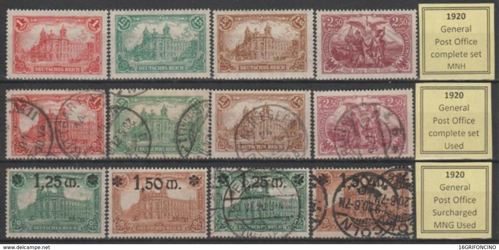 MANY POSTAGESTAMPS OF GERMANY FROM  1872 TO 1945...//...FRANCOBOLLI DELLA GERMANIA  DAL 1872 AL 1945...NUOVI ED USATI