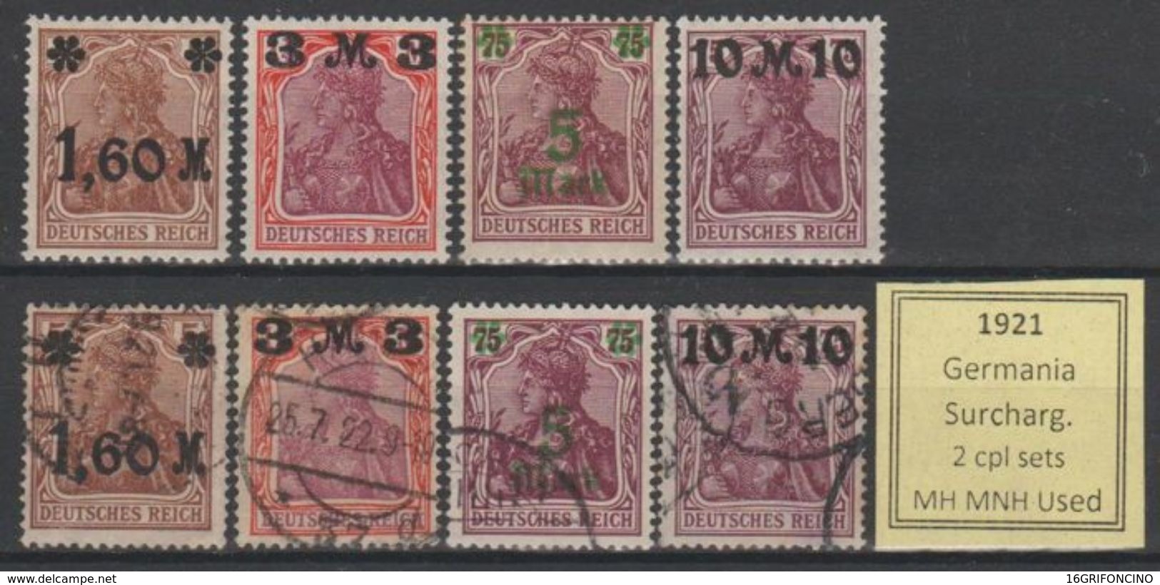 MANY POSTAGESTAMPS OF GERMANY FROM  1872 TO 1945...//...FRANCOBOLLI DELLA GERMANIA  DAL 1872 AL 1945...NUOVI ED USATI