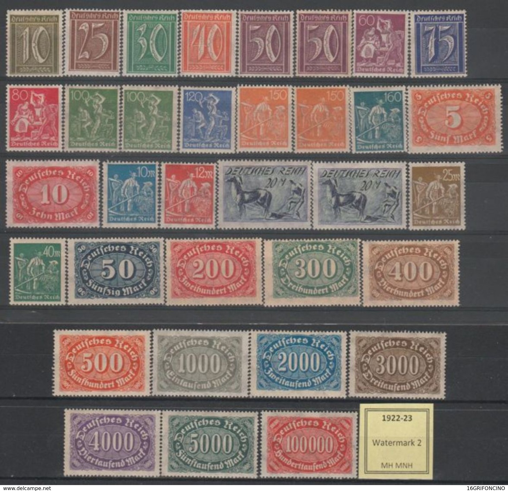 MANY POSTAGESTAMPS OF GERMANY FROM  1872 TO 1945...//...FRANCOBOLLI DELLA GERMANIA  DAL 1872 AL 1945...NUOVI ED USATI