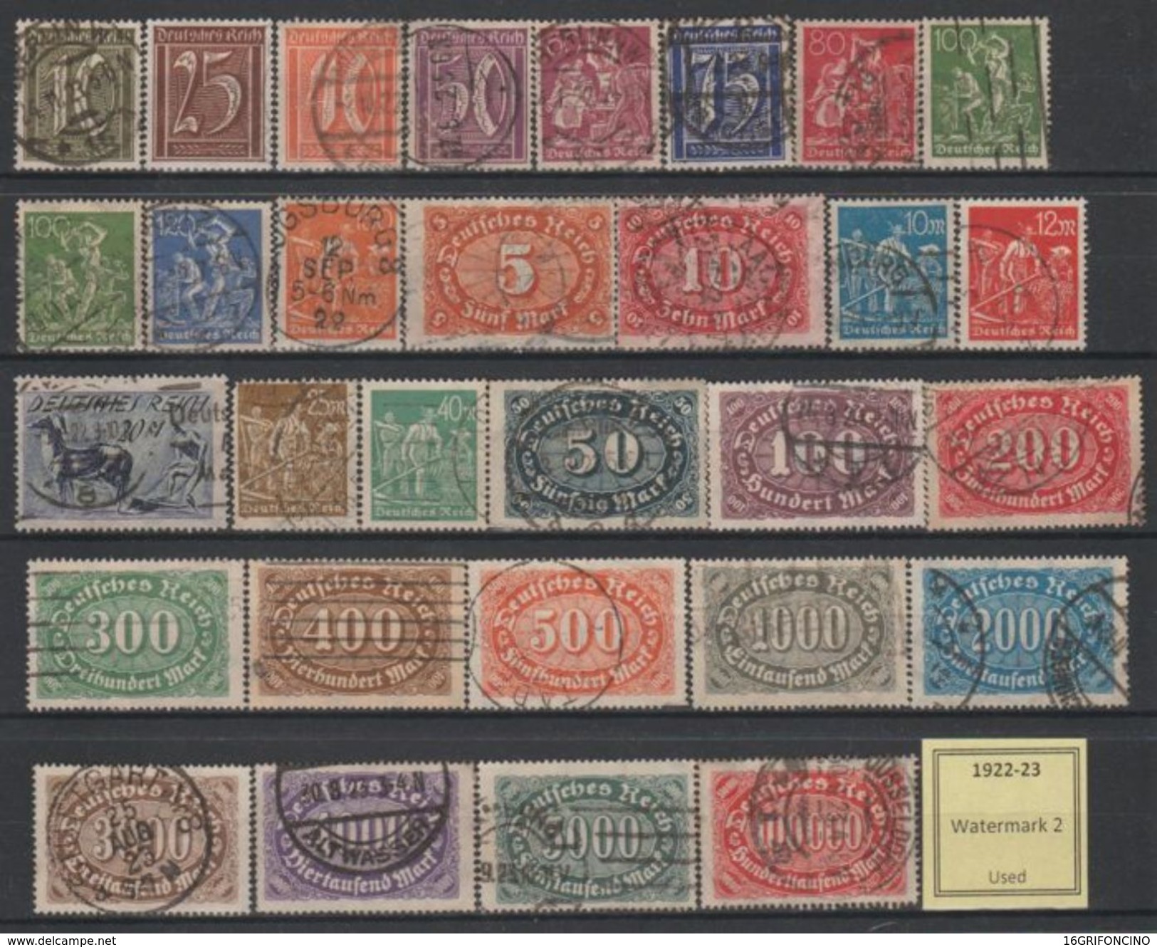 MANY POSTAGESTAMPS OF GERMANY FROM  1872 TO 1945...//...FRANCOBOLLI DELLA GERMANIA  DAL 1872 AL 1945...NUOVI ED USATI