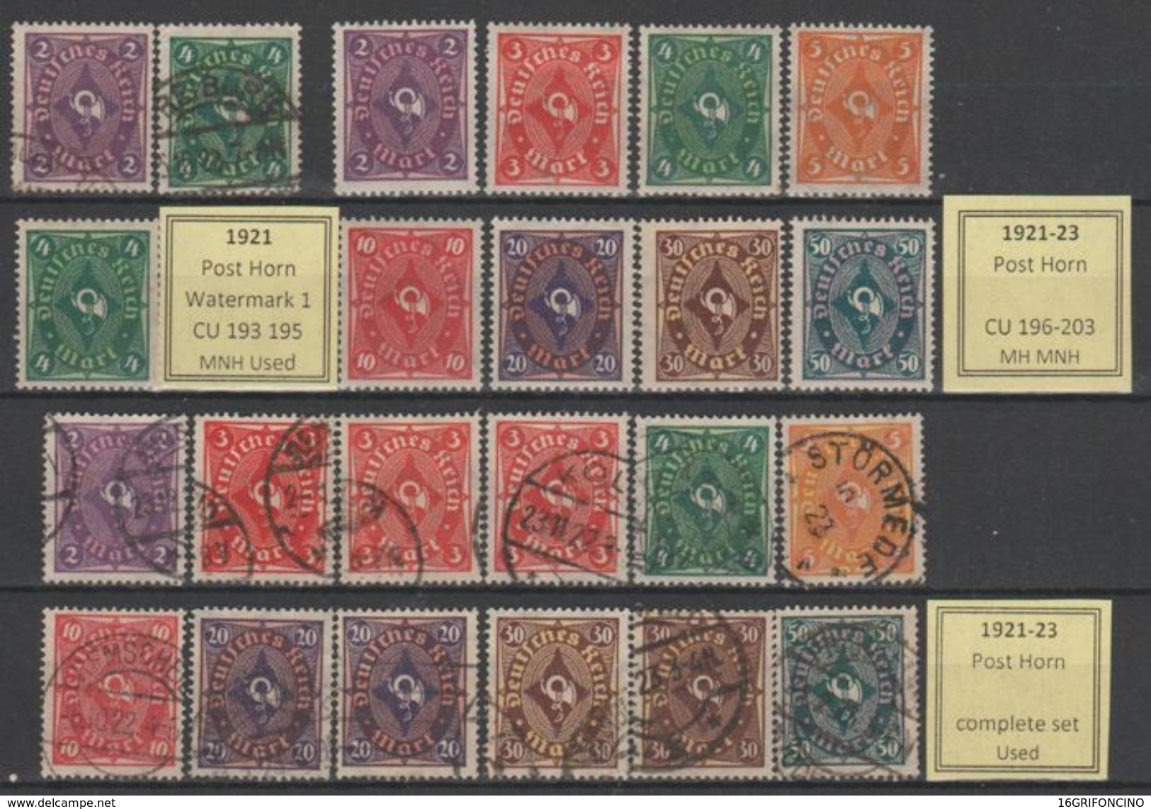 MANY POSTAGESTAMPS OF GERMANY FROM  1872 TO 1945...//...FRANCOBOLLI DELLA GERMANIA  DAL 1872 AL 1945...NUOVI ED USATI