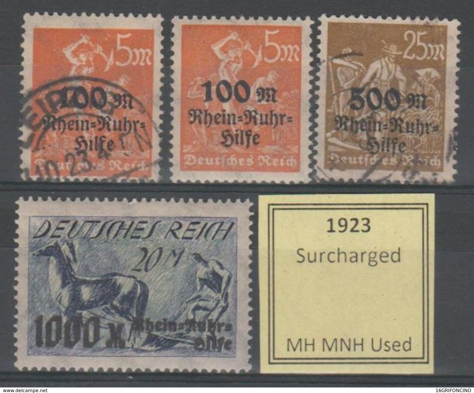 MANY POSTAGESTAMPS OF GERMANY FROM  1872 TO 1945...//...FRANCOBOLLI DELLA GERMANIA  DAL 1872 AL 1945...NUOVI ED USATI