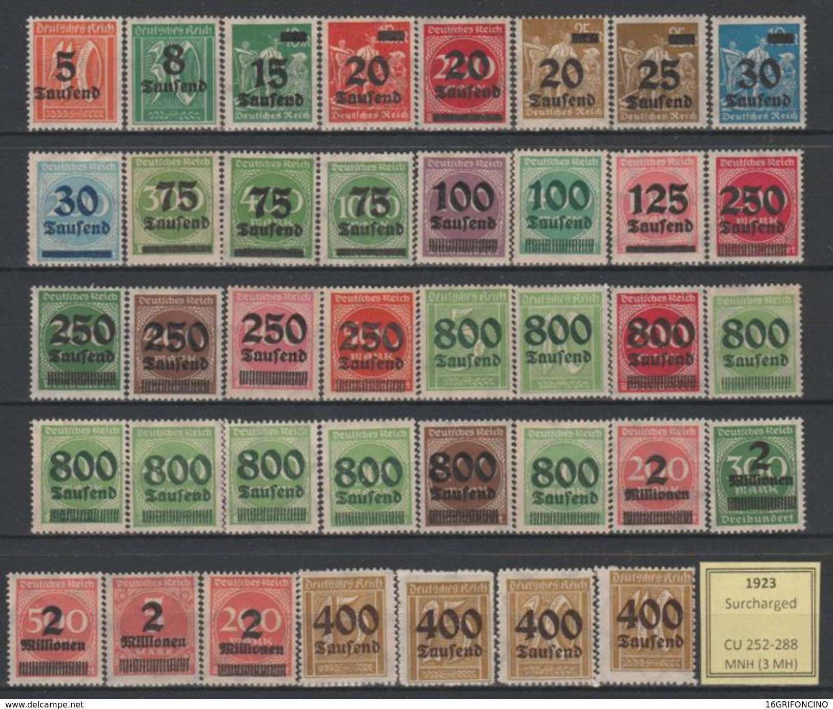 MANY POSTAGESTAMPS OF GERMANY FROM  1872 TO 1945...//...FRANCOBOLLI DELLA GERMANIA  DAL 1872 AL 1945...NUOVI ED USATI