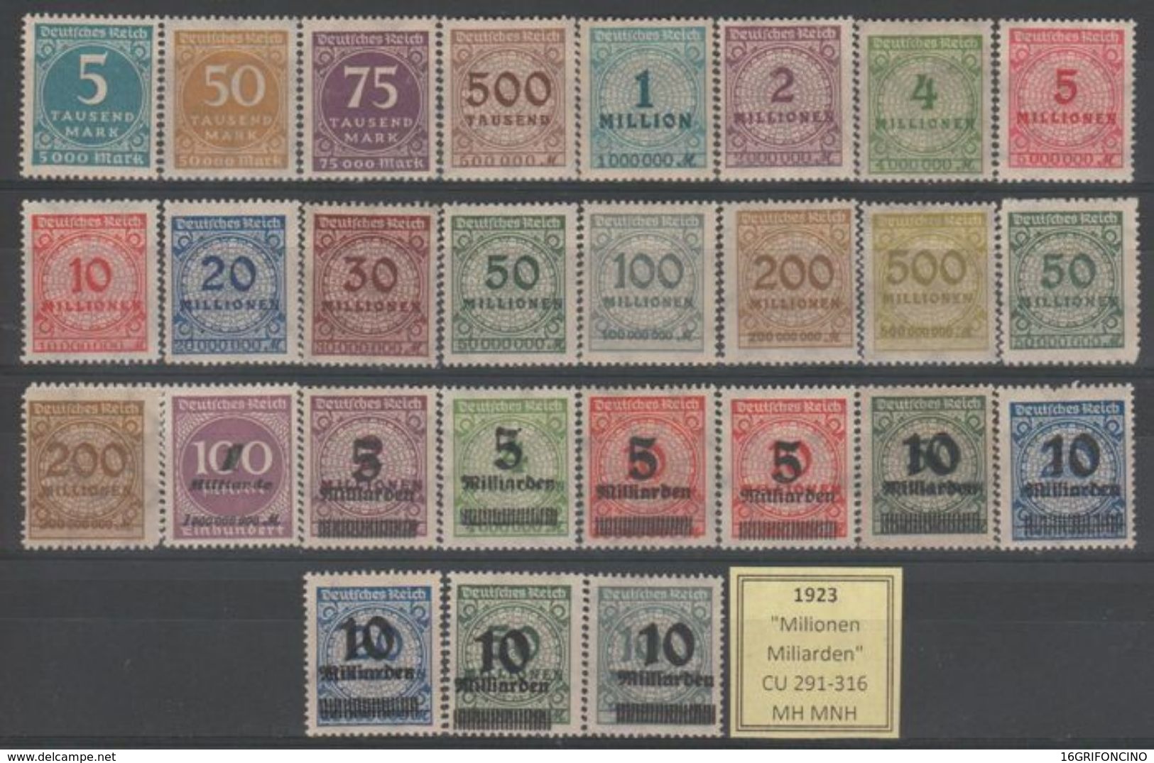 MANY POSTAGESTAMPS OF GERMANY FROM  1872 TO 1945...//...FRANCOBOLLI DELLA GERMANIA  DAL 1872 AL 1945...NUOVI ED USATI