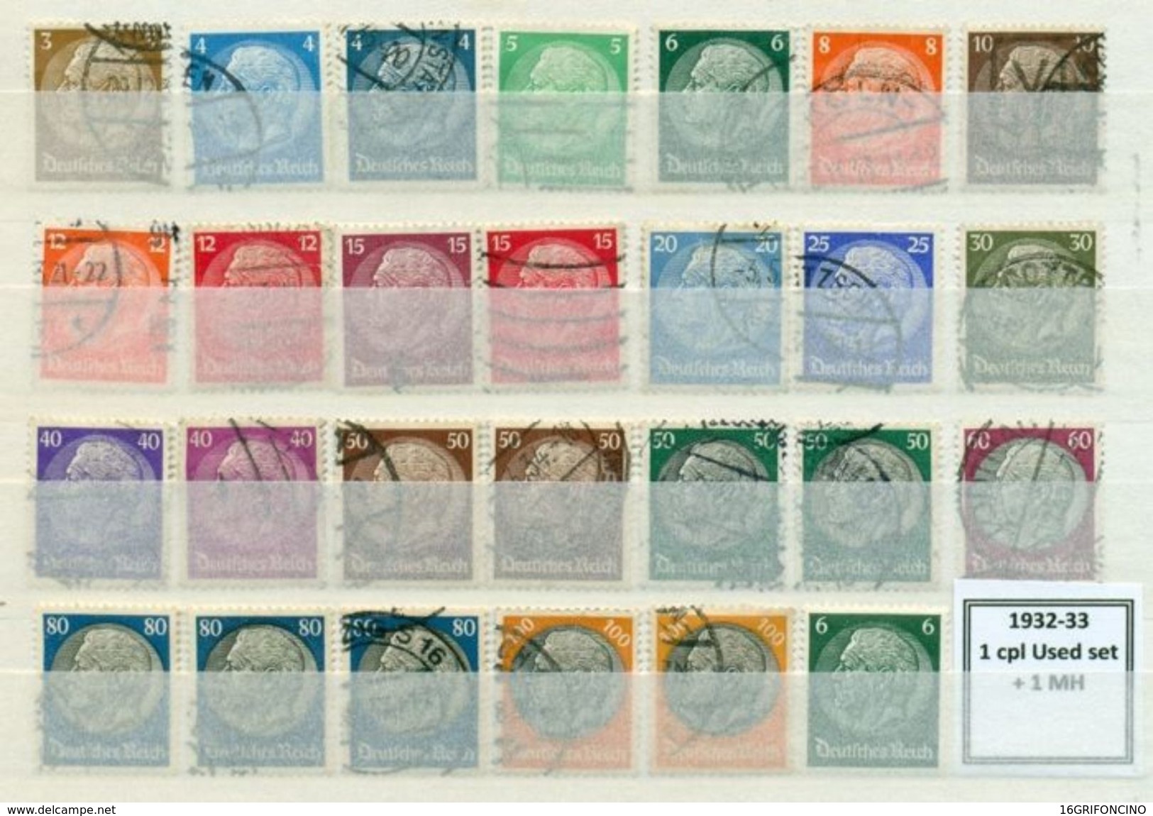 MANY POSTAGESTAMPS OF GERMANY FROM  1872 TO 1945...//...FRANCOBOLLI DELLA GERMANIA  DAL 1872 AL 1945...NUOVI ED USATI