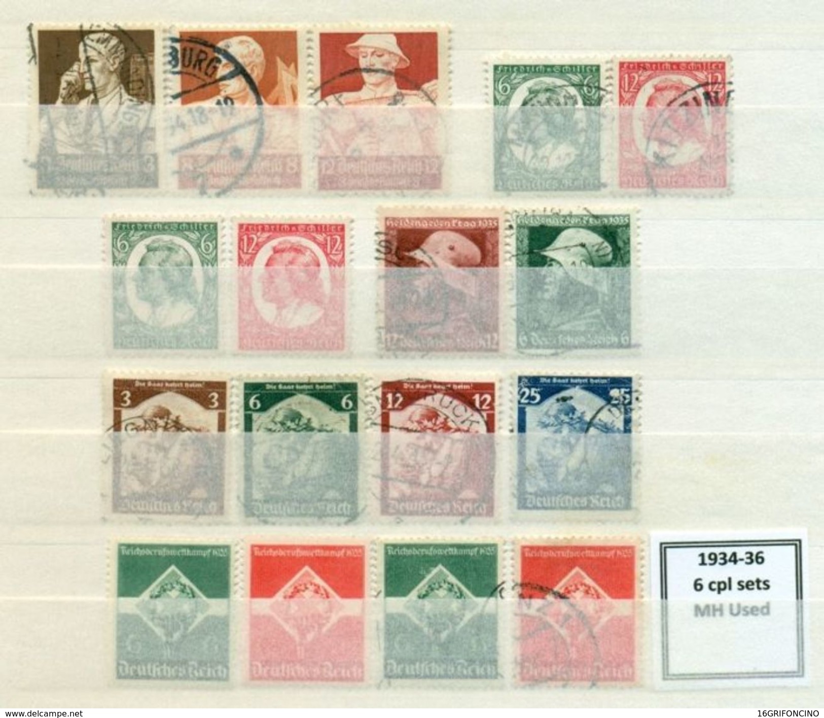 MANY POSTAGESTAMPS OF GERMANY FROM  1872 TO 1945...//...FRANCOBOLLI DELLA GERMANIA  DAL 1872 AL 1945...NUOVI ED USATI