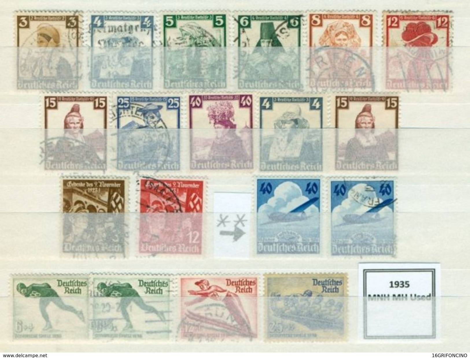 MANY POSTAGESTAMPS OF GERMANY FROM  1872 TO 1945...//...FRANCOBOLLI DELLA GERMANIA  DAL 1872 AL 1945...NUOVI ED USATI