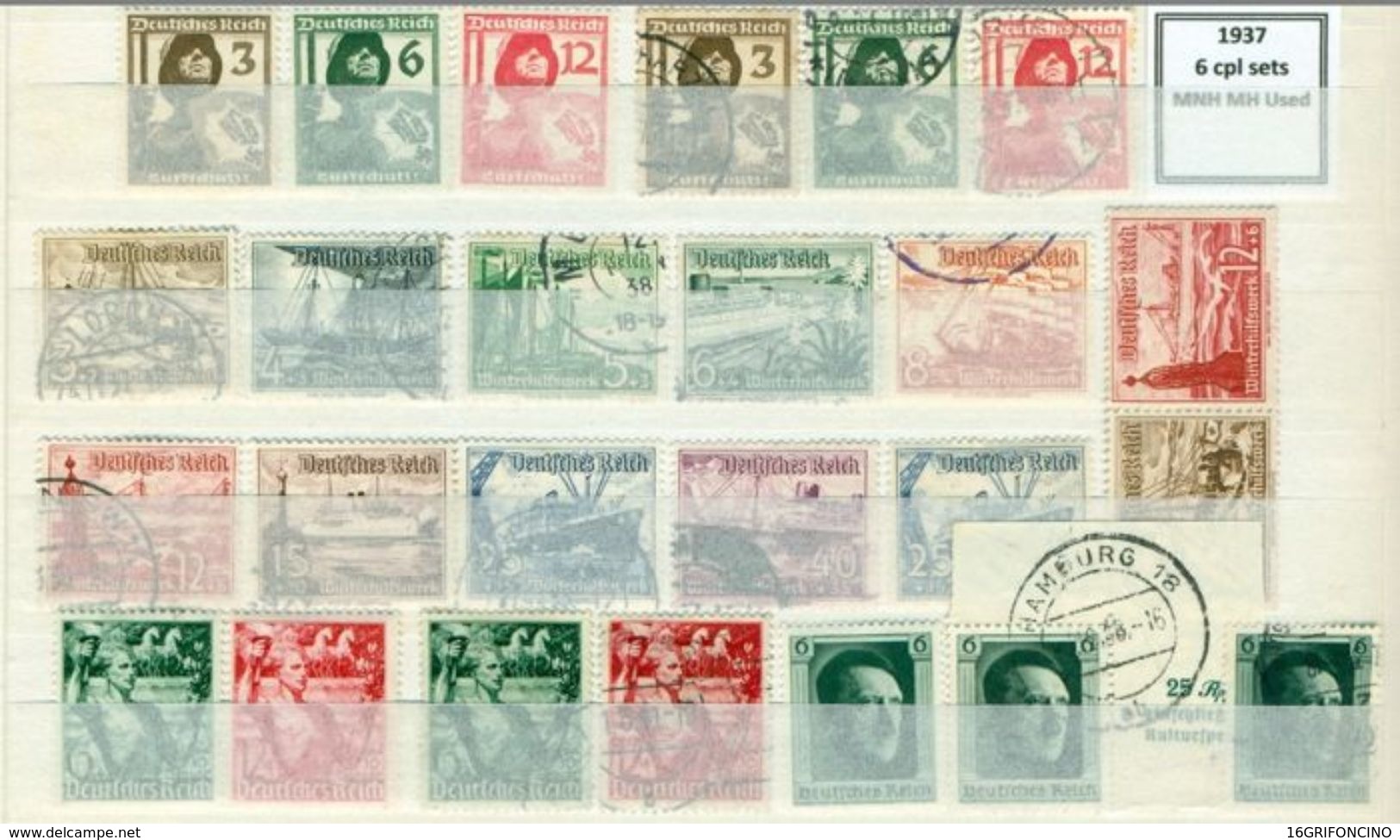 MANY POSTAGESTAMPS OF GERMANY FROM  1872 TO 1945...//...FRANCOBOLLI DELLA GERMANIA  DAL 1872 AL 1945...NUOVI ED USATI