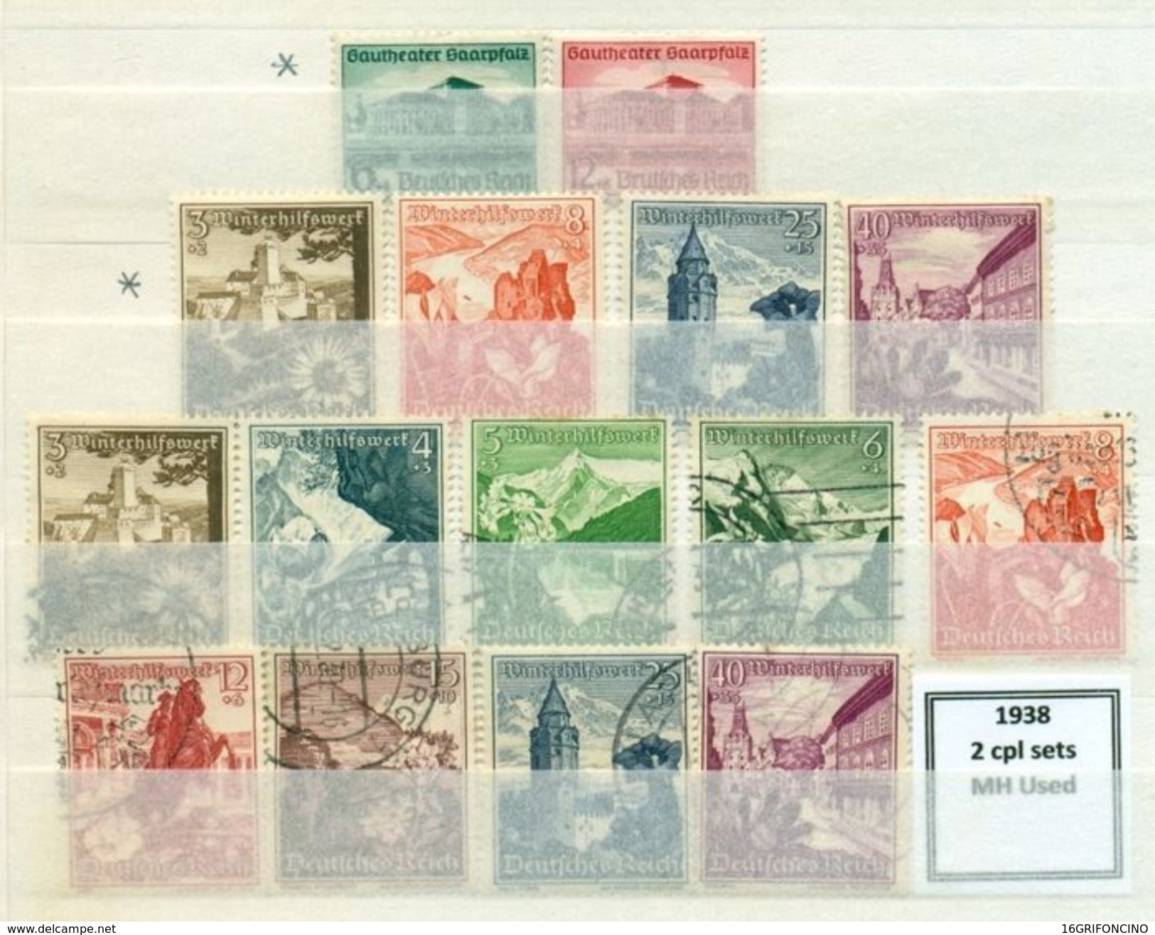 MANY POSTAGESTAMPS OF GERMANY FROM  1872 TO 1945...//...FRANCOBOLLI DELLA GERMANIA  DAL 1872 AL 1945...NUOVI ED USATI