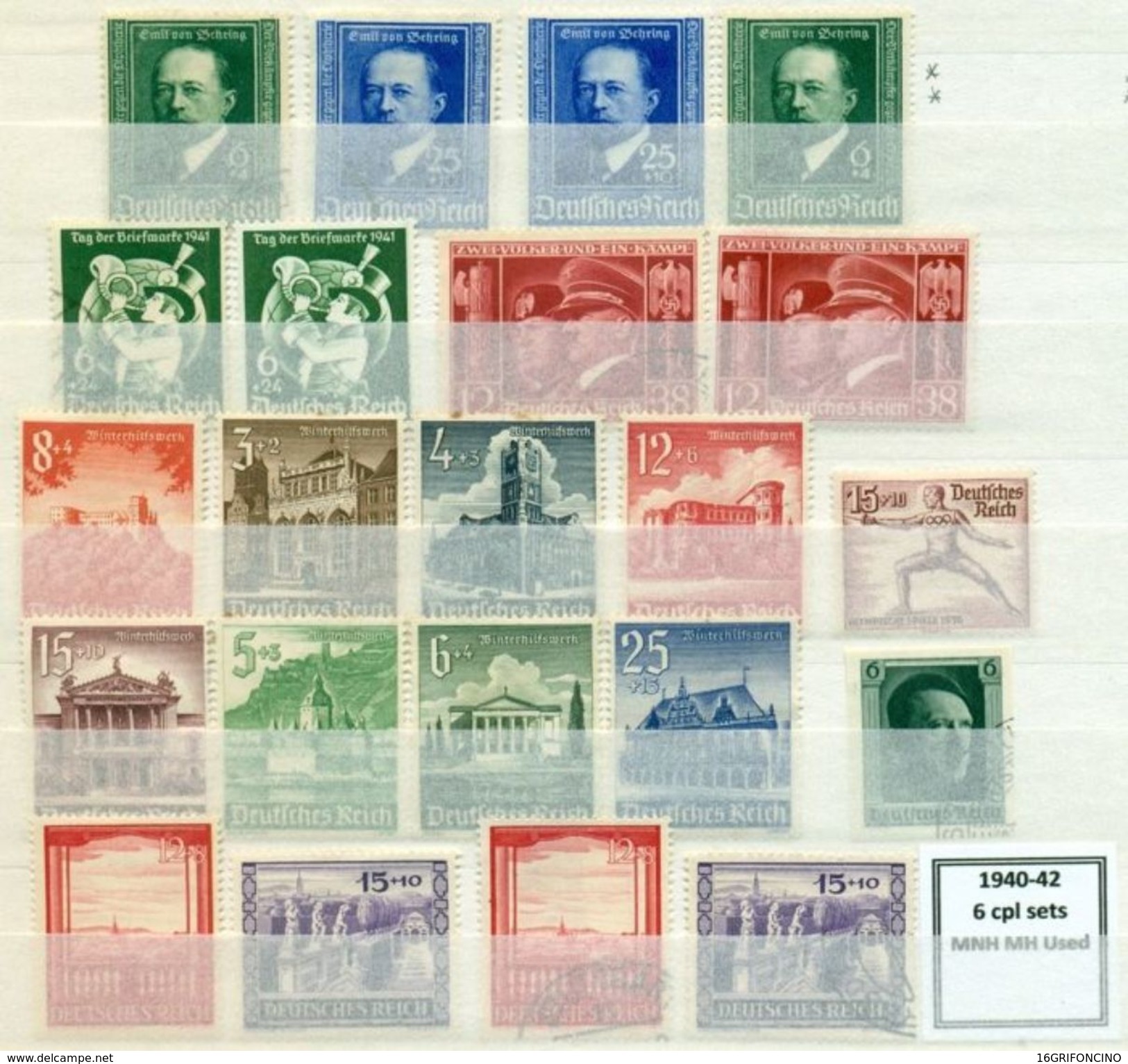 MANY POSTAGESTAMPS OF GERMANY FROM  1872 TO 1945...//...FRANCOBOLLI DELLA GERMANIA  DAL 1872 AL 1945...NUOVI ED USATI