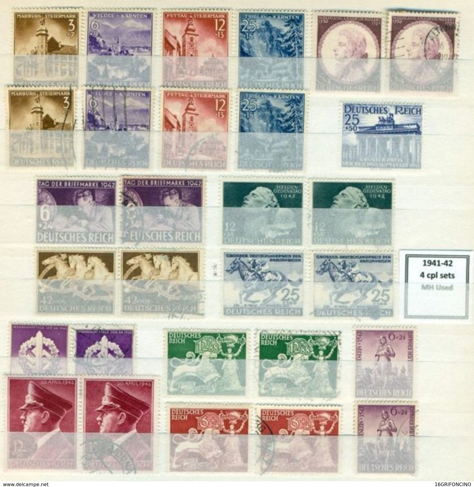 MANY POSTAGESTAMPS OF GERMANY FROM  1872 TO 1945...//...FRANCOBOLLI DELLA GERMANIA  DAL 1872 AL 1945...NUOVI ED USATI