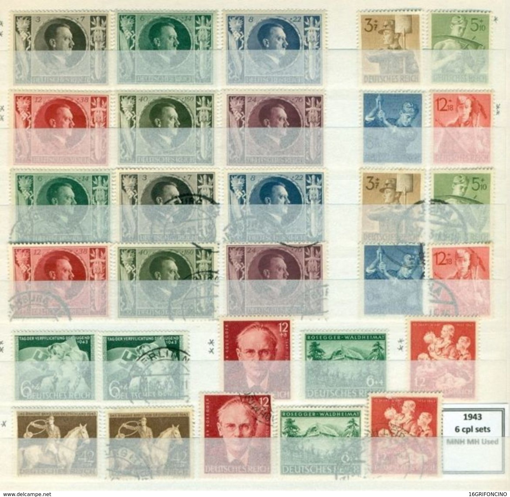 MANY POSTAGESTAMPS OF GERMANY FROM  1872 TO 1945...//...FRANCOBOLLI DELLA GERMANIA  DAL 1872 AL 1945...NUOVI ED USATI