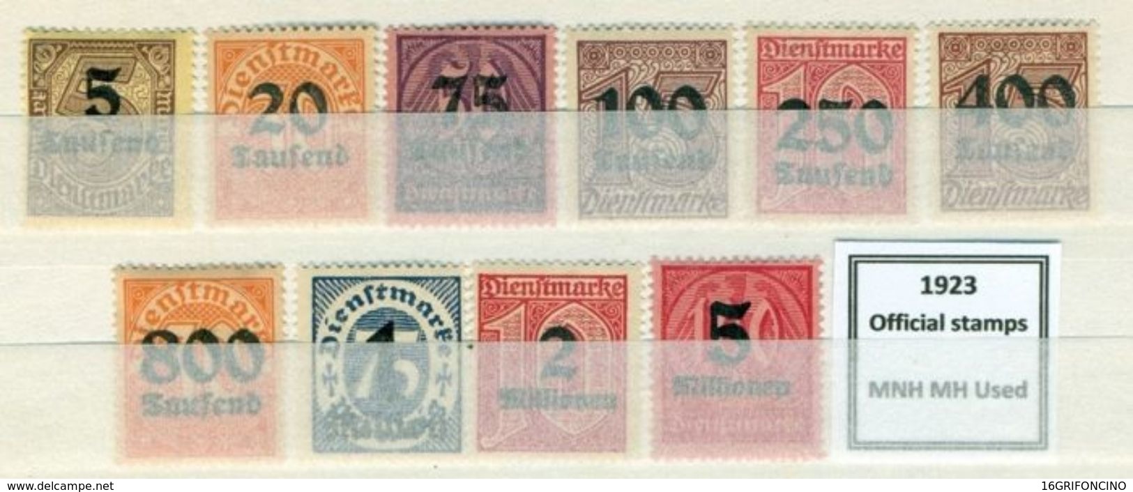 MANY POSTAGESTAMPS OF GERMANY FROM  1872 TO 1945...//...FRANCOBOLLI DELLA GERMANIA  DAL 1872 AL 1945...NUOVI ED USATI