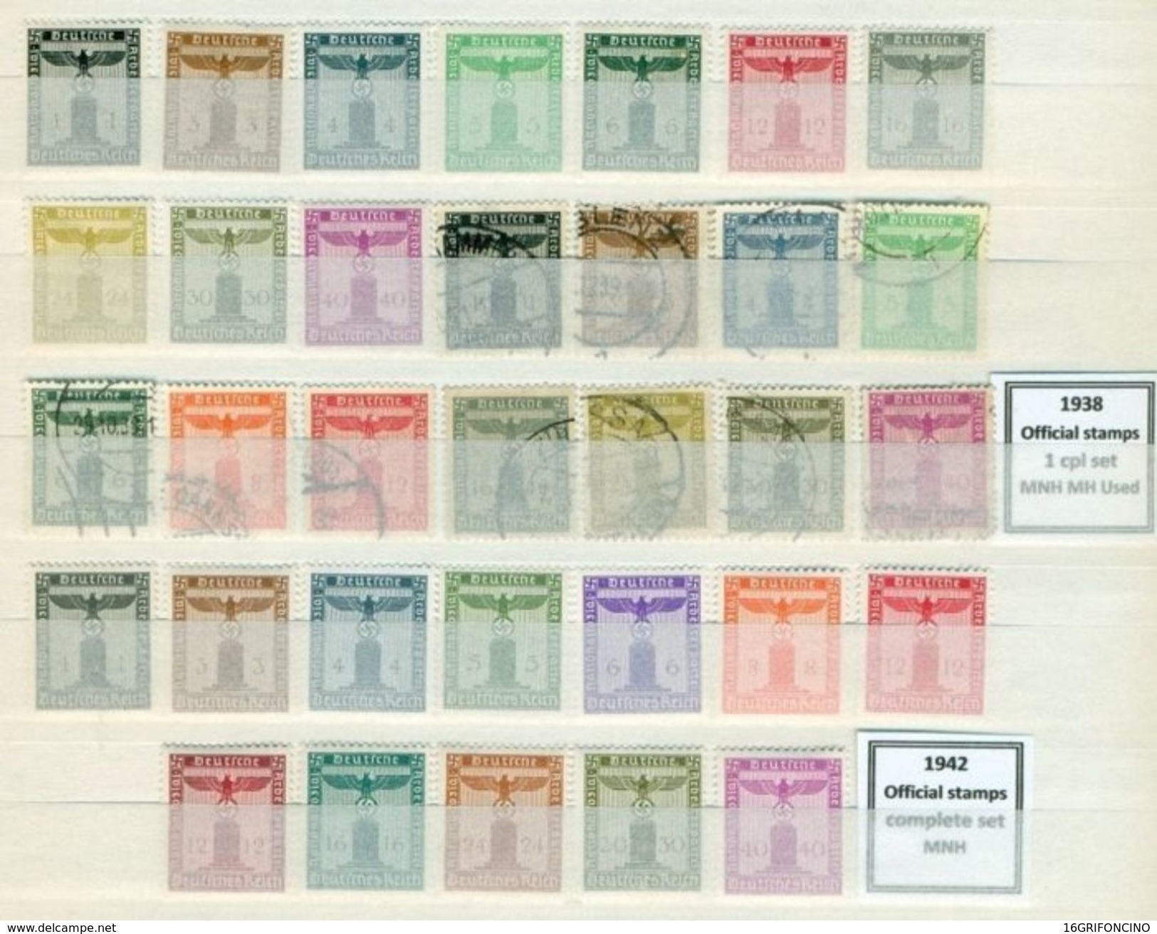 MANY POSTAGESTAMPS OF GERMANY FROM  1872 TO 1945...//...FRANCOBOLLI DELLA GERMANIA  DAL 1872 AL 1945...NUOVI ED USATI