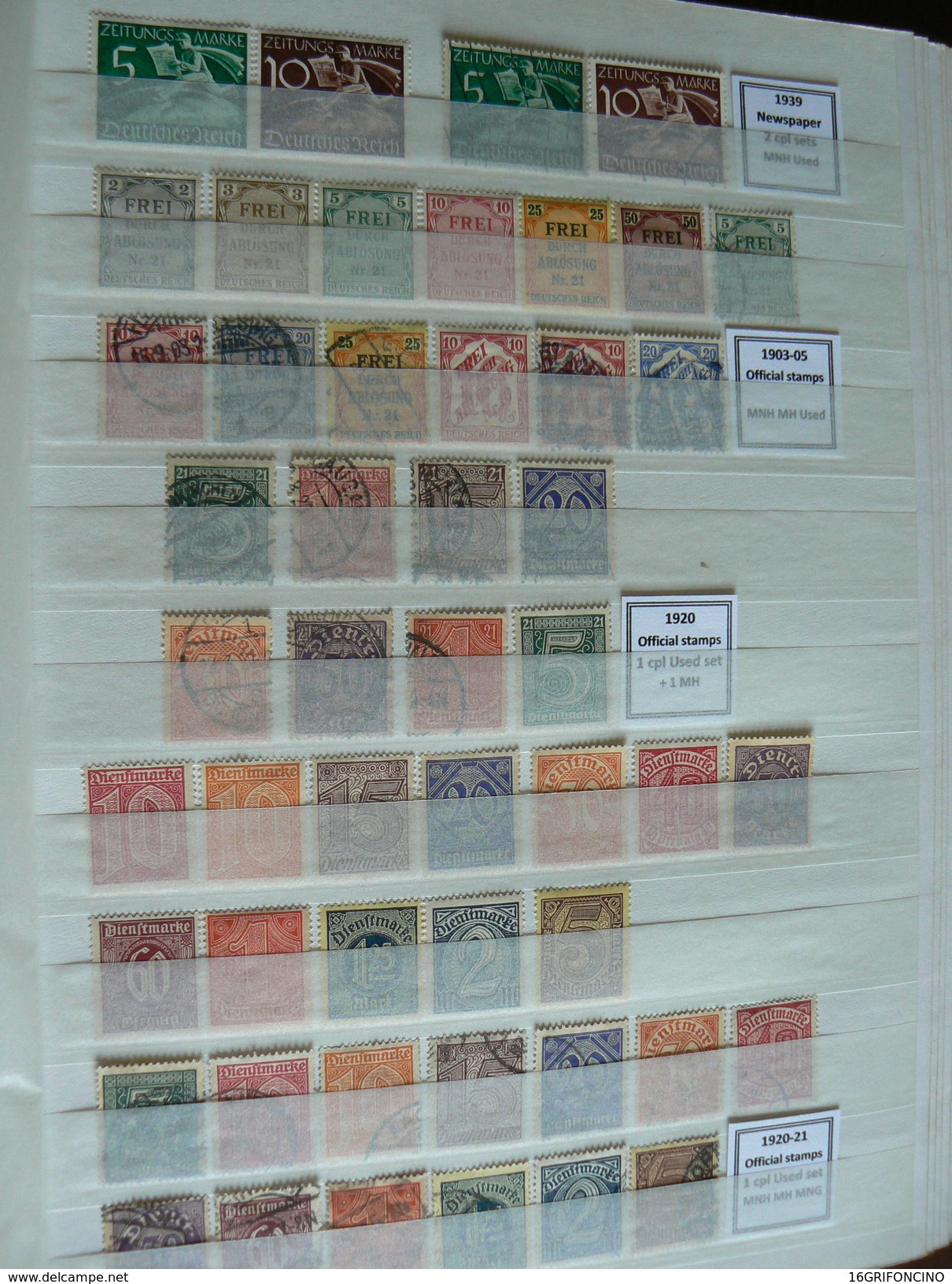 MANY POSTAGESTAMPS OF GERMANY FROM  1872 TO 1945...//...FRANCOBOLLI DELLA GERMANIA  DAL 1872 AL 1945...NUOVI ED USATI