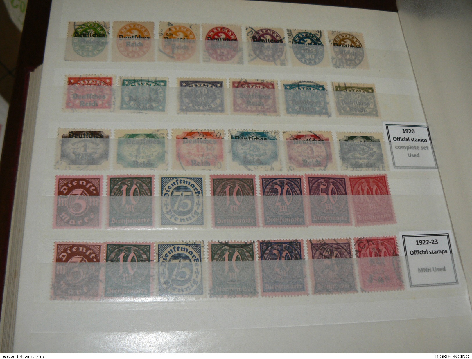 MANY POSTAGESTAMPS OF GERMANY FROM  1872 TO 1945...//...FRANCOBOLLI DELLA GERMANIA  DAL 1872 AL 1945...NUOVI ED USATI